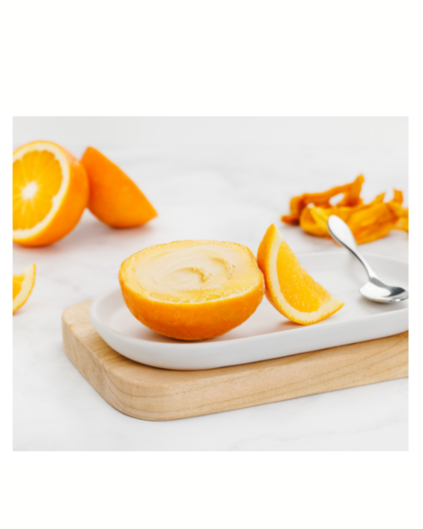 Mandarin Orange Hand-Made Sorbet in Natural Fruit Shell